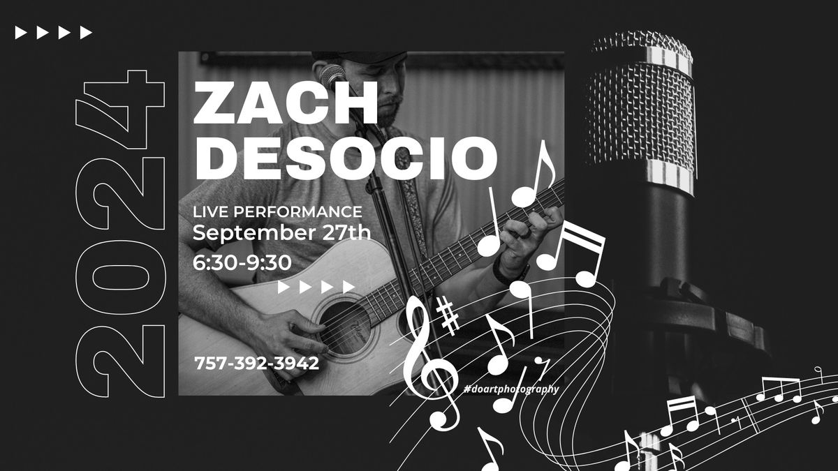 Live music featuring Zach Desocio