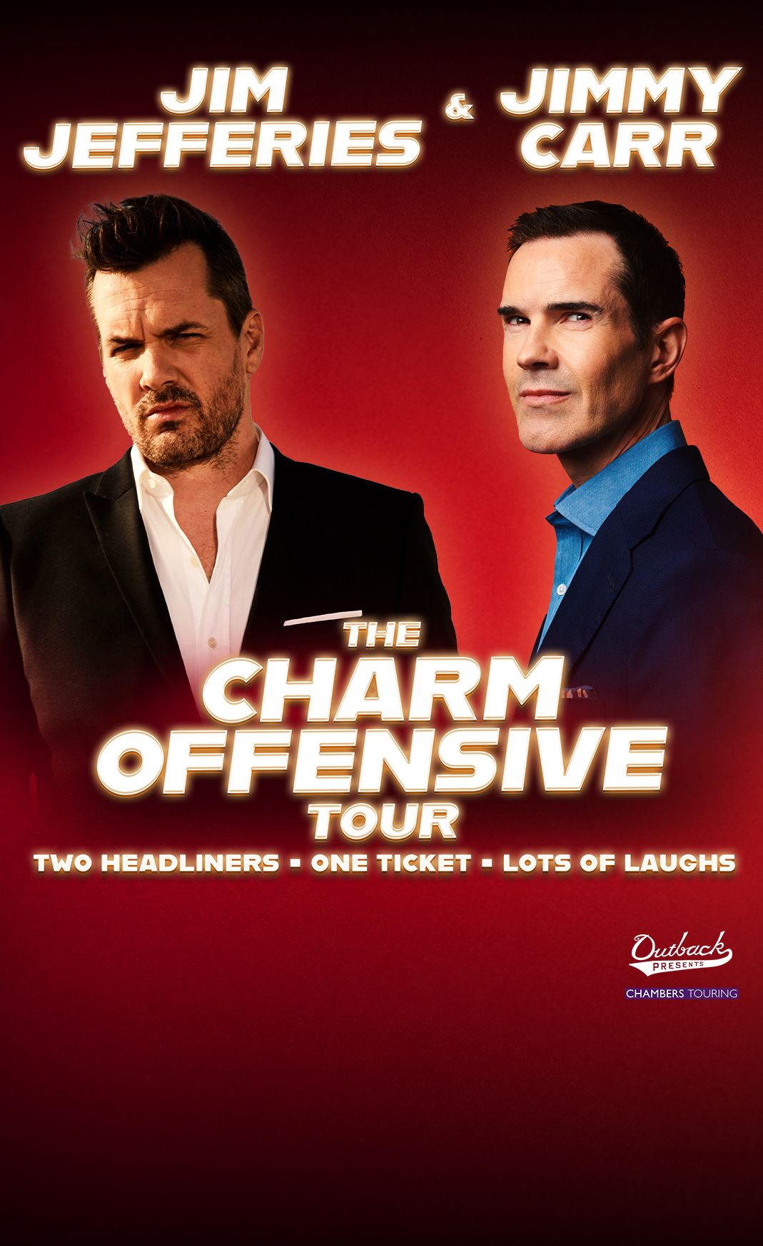 Jim Jefferies with Jimmy Carr