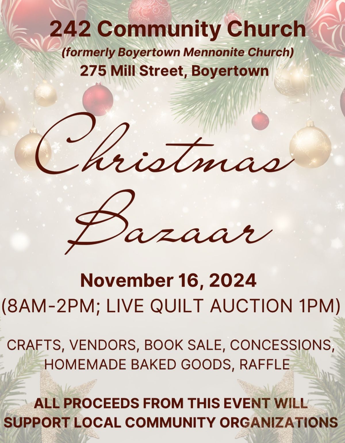 Christmas Bazaar 