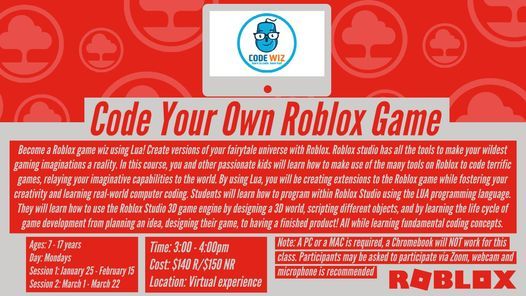 Code Your Own Roblox Game Ogden Parks And Recreation Spencerport 8 February 2021 - what version of lua does roblox use