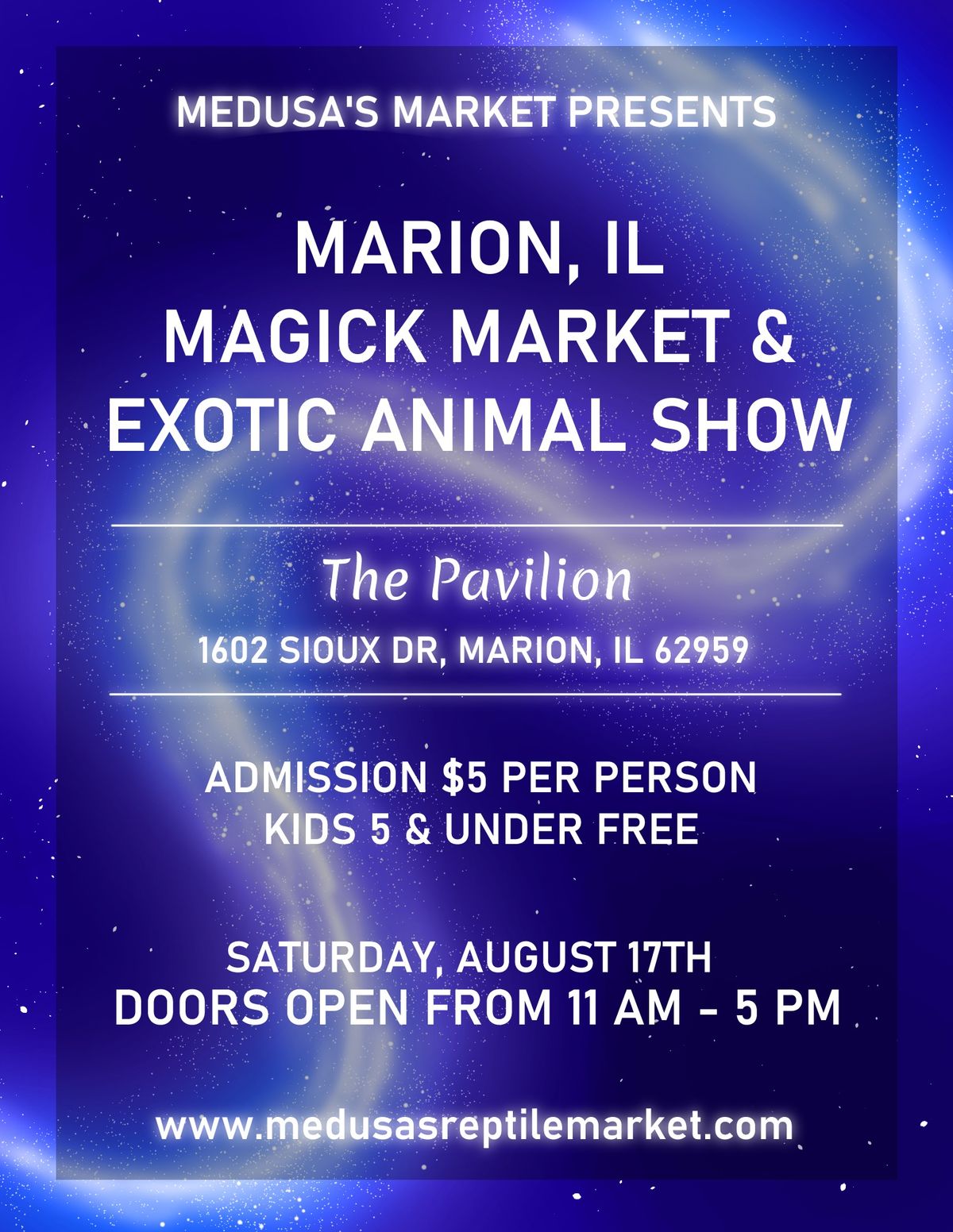 Marion, IL Magick Market & Exotic Animal Show