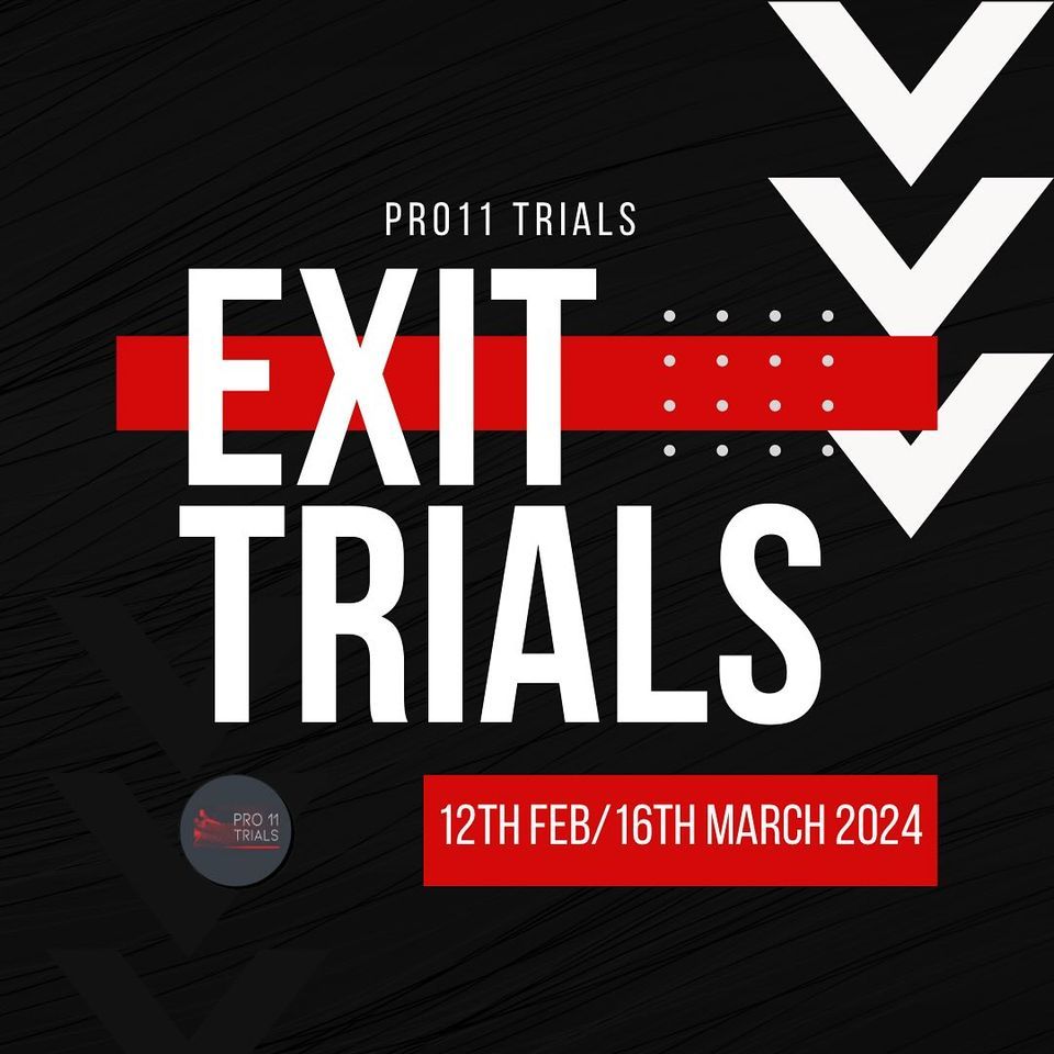 Exit Trials NORTH WEST u15\/16s (12 months' min academy experience or released players only)