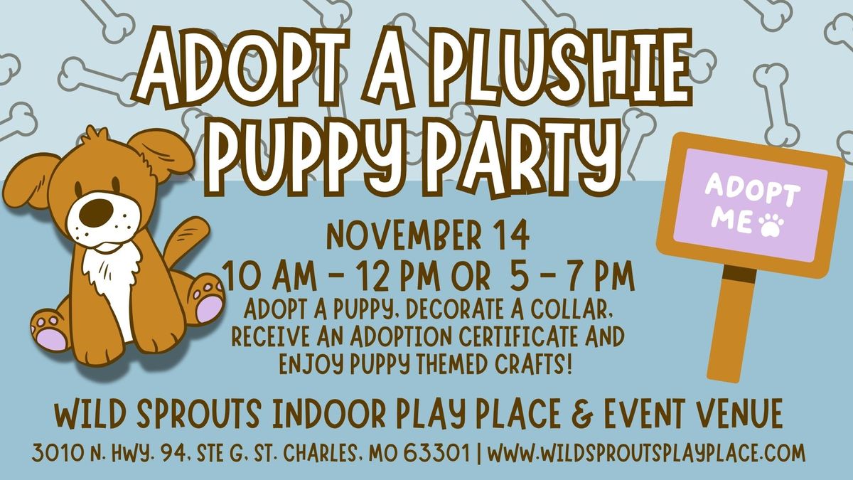 Adopt a Plushie Puppy Party