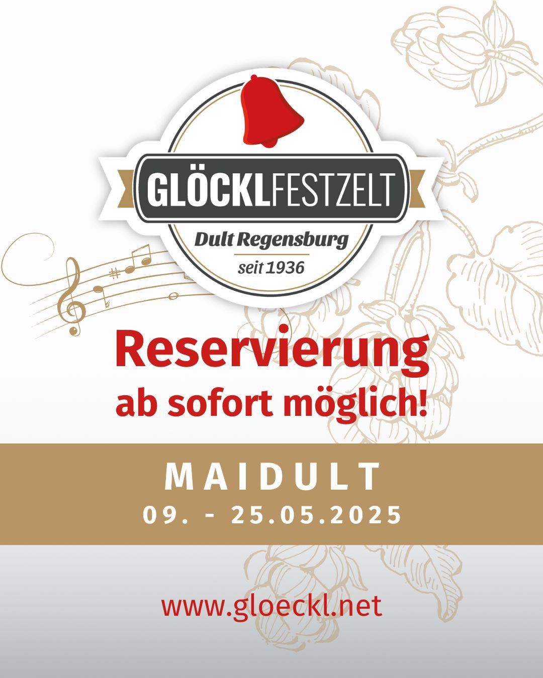 Gl\u00f6ckl Festzelt - MAIDULT 09. - 25.5.2025 