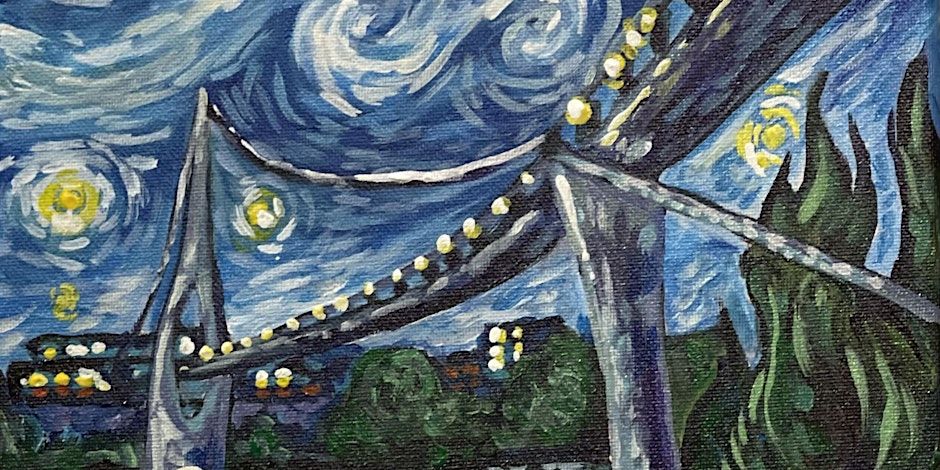 Starry Night Dublin Bridge Painting Class