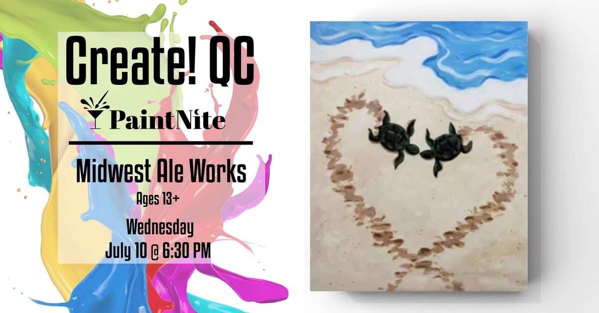Paint Nite at Midwest Ale Works: Turtle Love