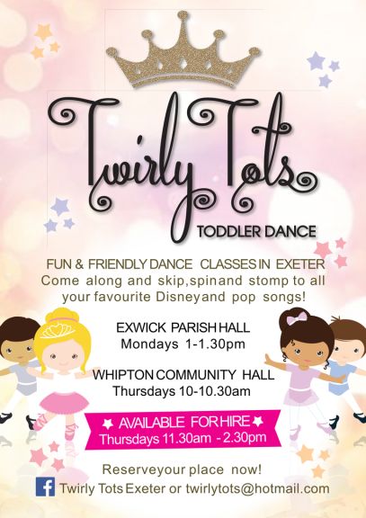 Twirly Tots toddler dance at Whipton Community Centre