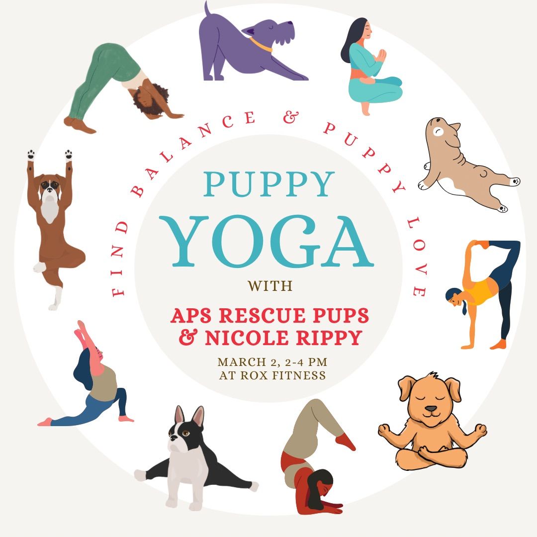 Puppy Yoga with APS rescues & Nicole Rippy