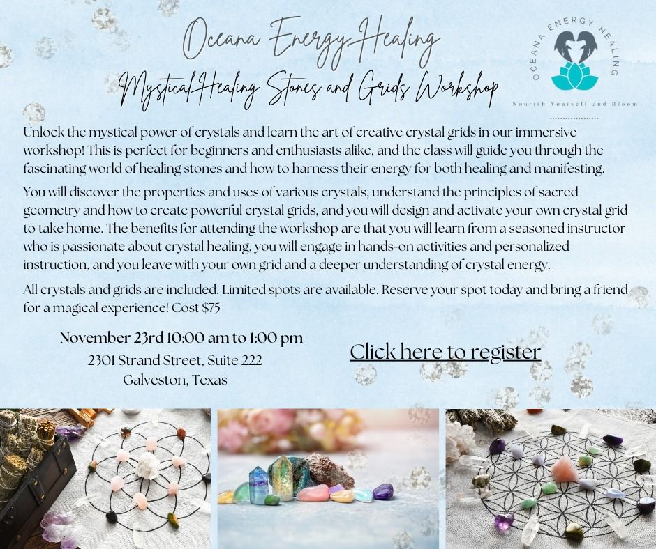 Mystical Healing Stones and Grids Workshop