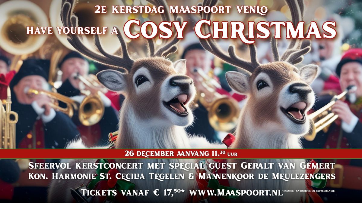 Cosy Christmas Swingend Kerstconcert van St Cecilia Tegelen en Meulezengers met Geralt van Gemert