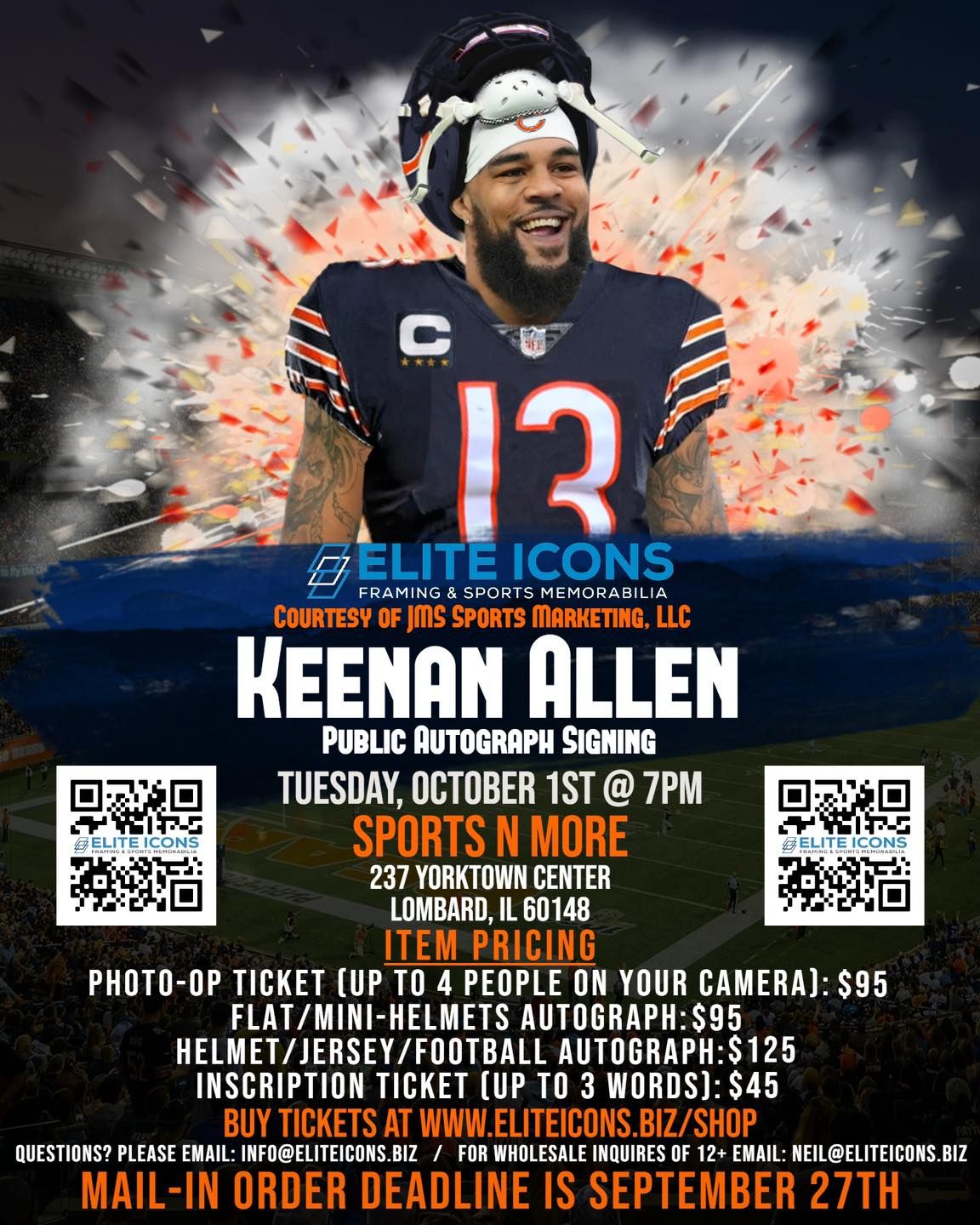 Keenan Allen Autograph Signing