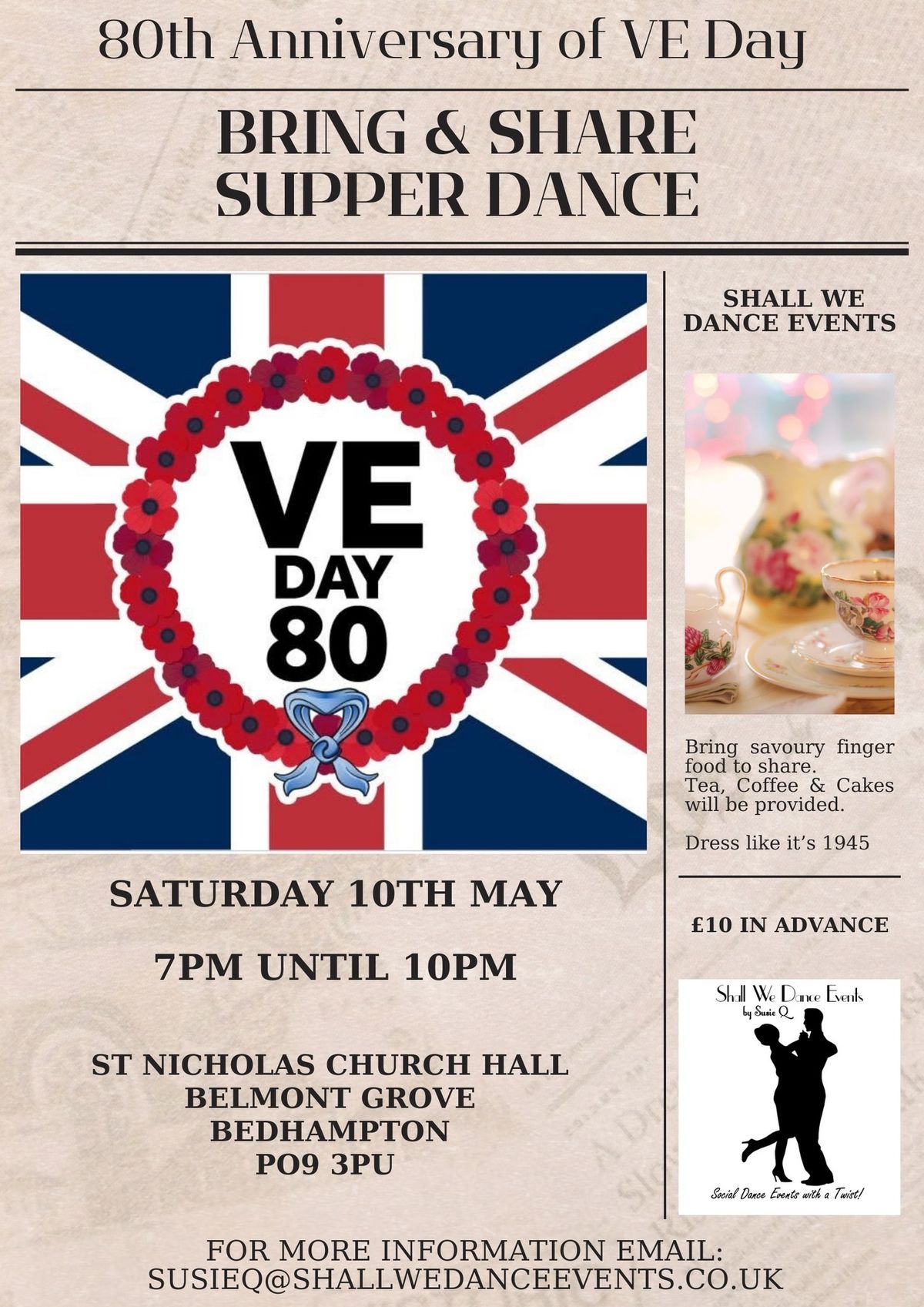 VE Day 80 Bring and Share Supper Dance