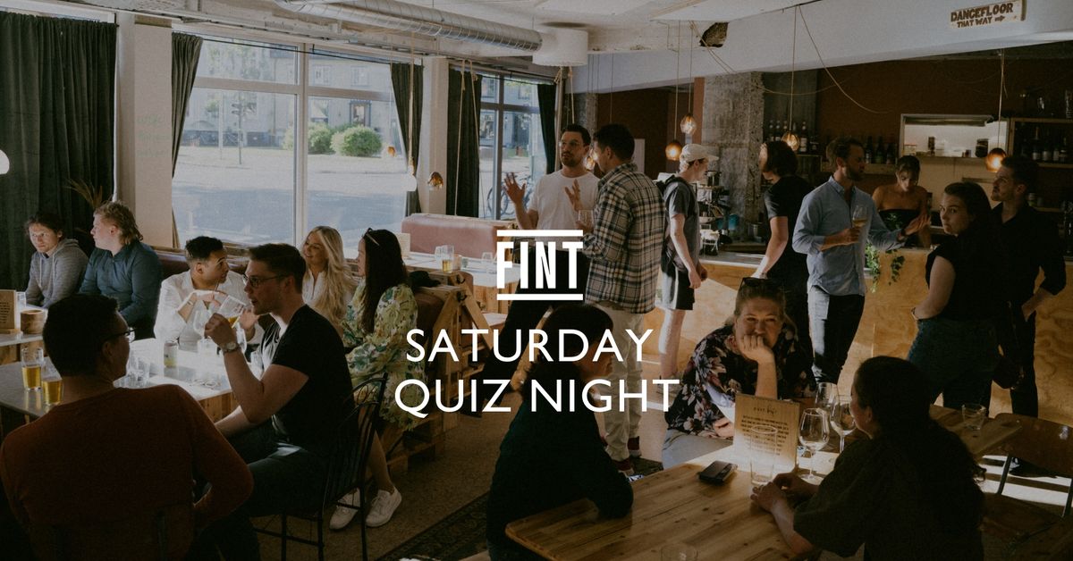 Saturday Quiz Night @ FINT