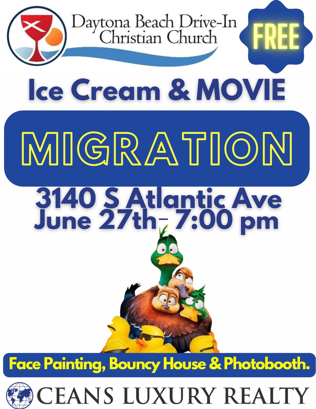 Oceans Luxury Realty presents Ice Cream & a Movie at the Drive In
