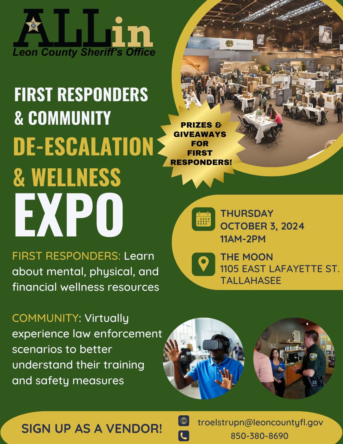 First Responders & Community De-escalation & Wellness EXPO