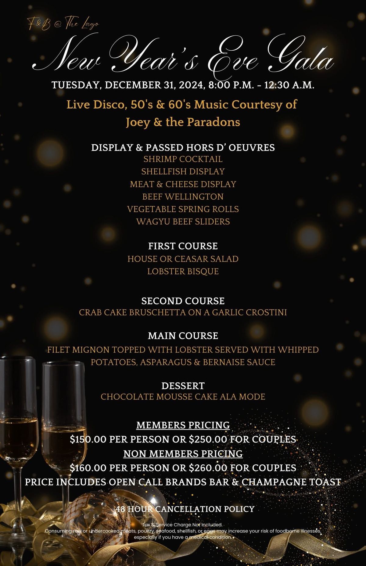 Celebrate New Year\u2019s Eve at Boca Lago Golf & Country Club!