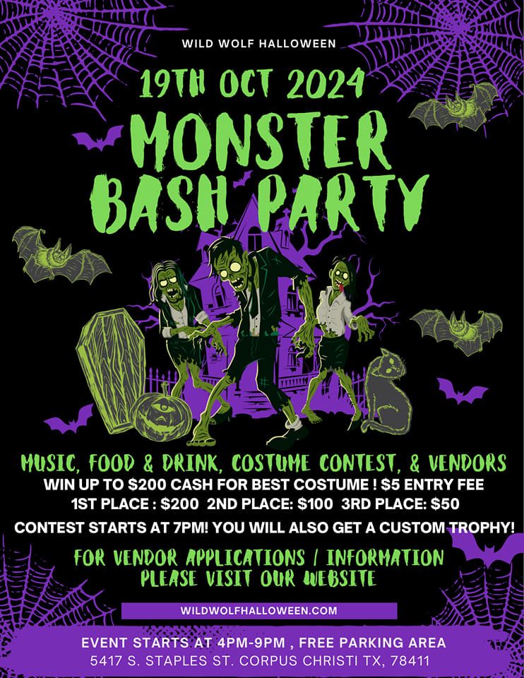 Monster Bash Party and costume contest