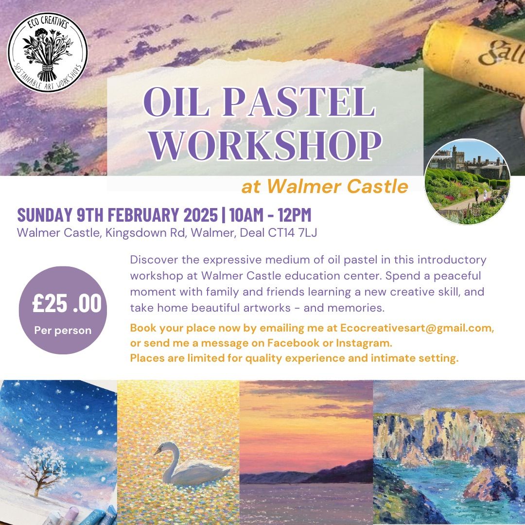 Oil pastel workshop at Walmer Castle