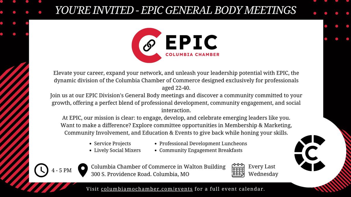 EPIC General Body Meeting
