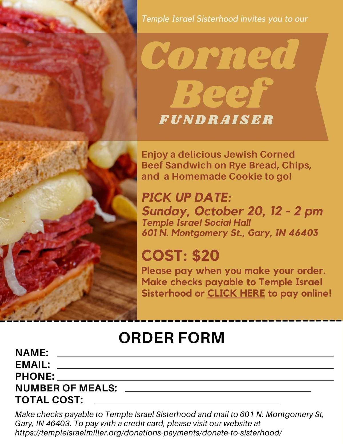 Corned Beef Fundraiser