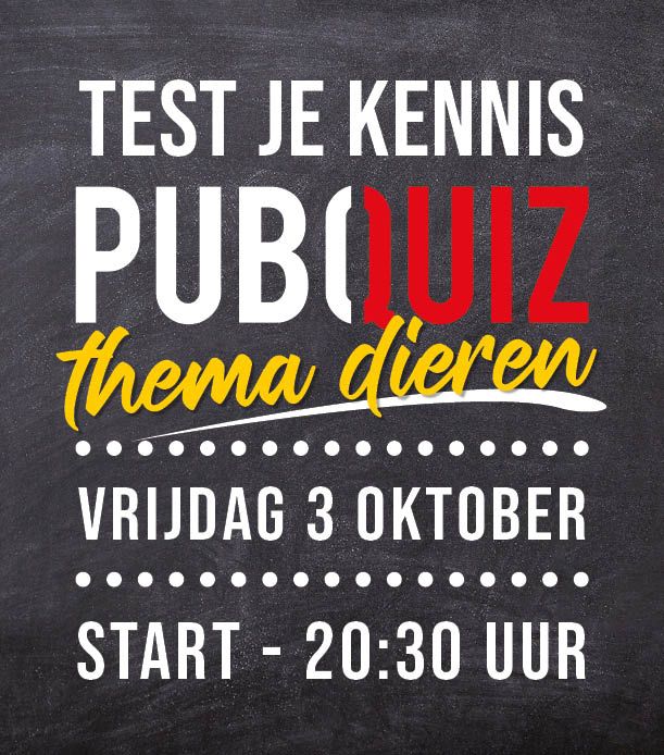 Pubquiz & Speciaalbierbar Caf\u00e9 - Thema Dieren