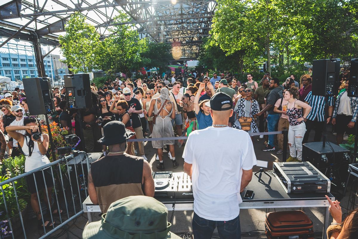 Cosmic Rhythms, hosted by DJ Joshua Lang and DJ Sylo at Spruce Street Harbor Park