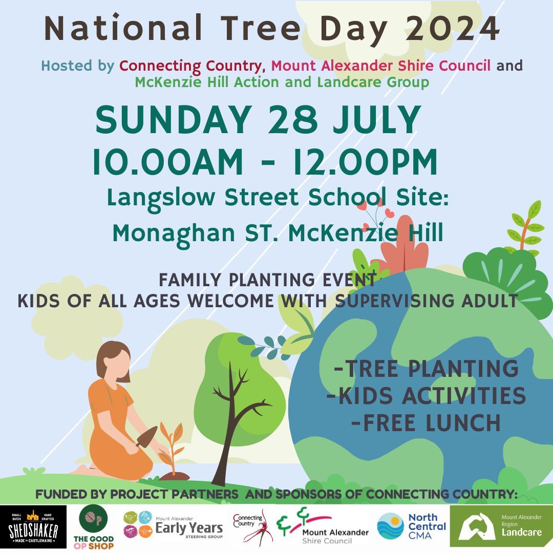 National Tree Day 2024 McKenzies Hill, Castlemaine VIC, Langslow St