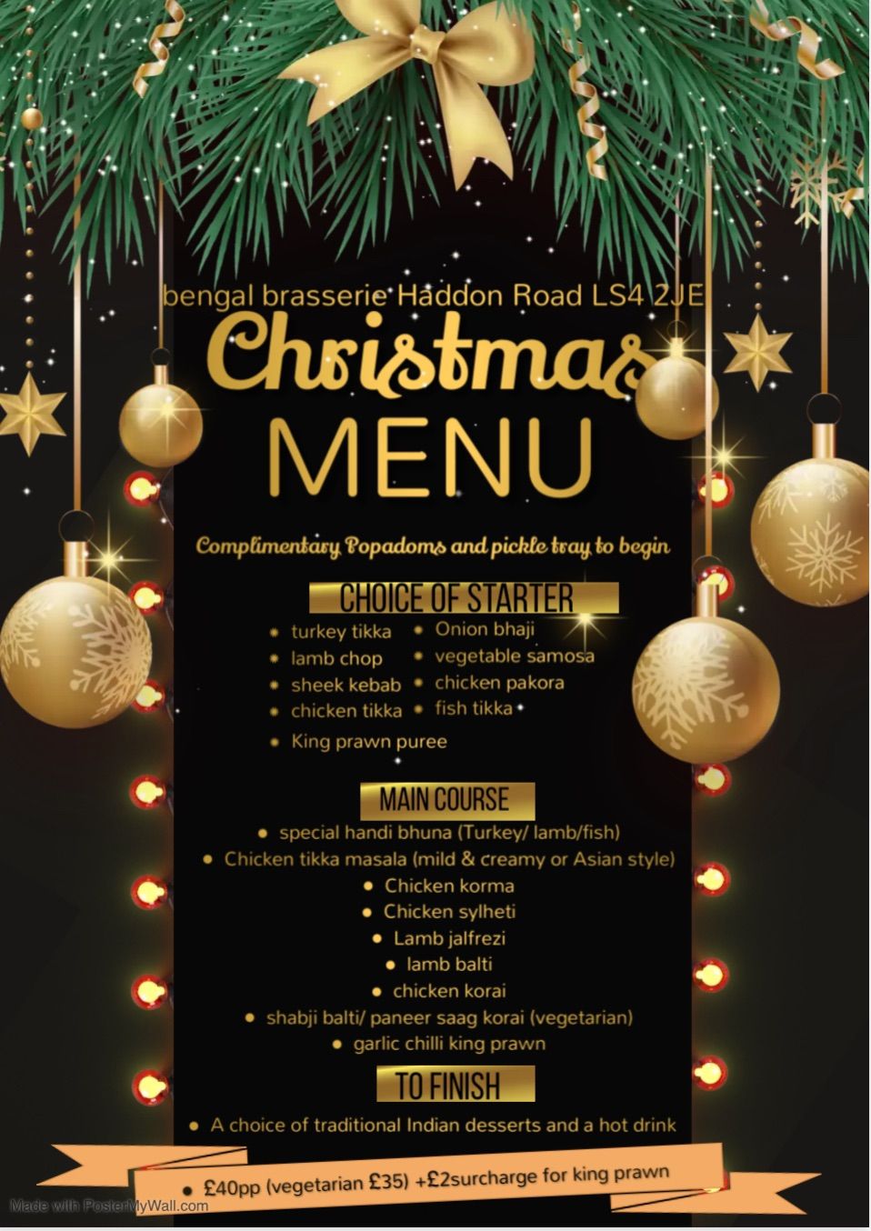 Christmas Bookings Now Open