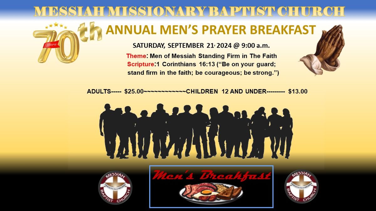 70TH ANNUAL MEN'S PRAYER BREAKFAST