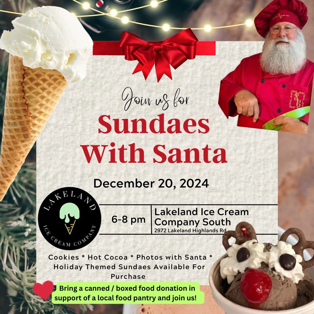 Sundaes with Santa 