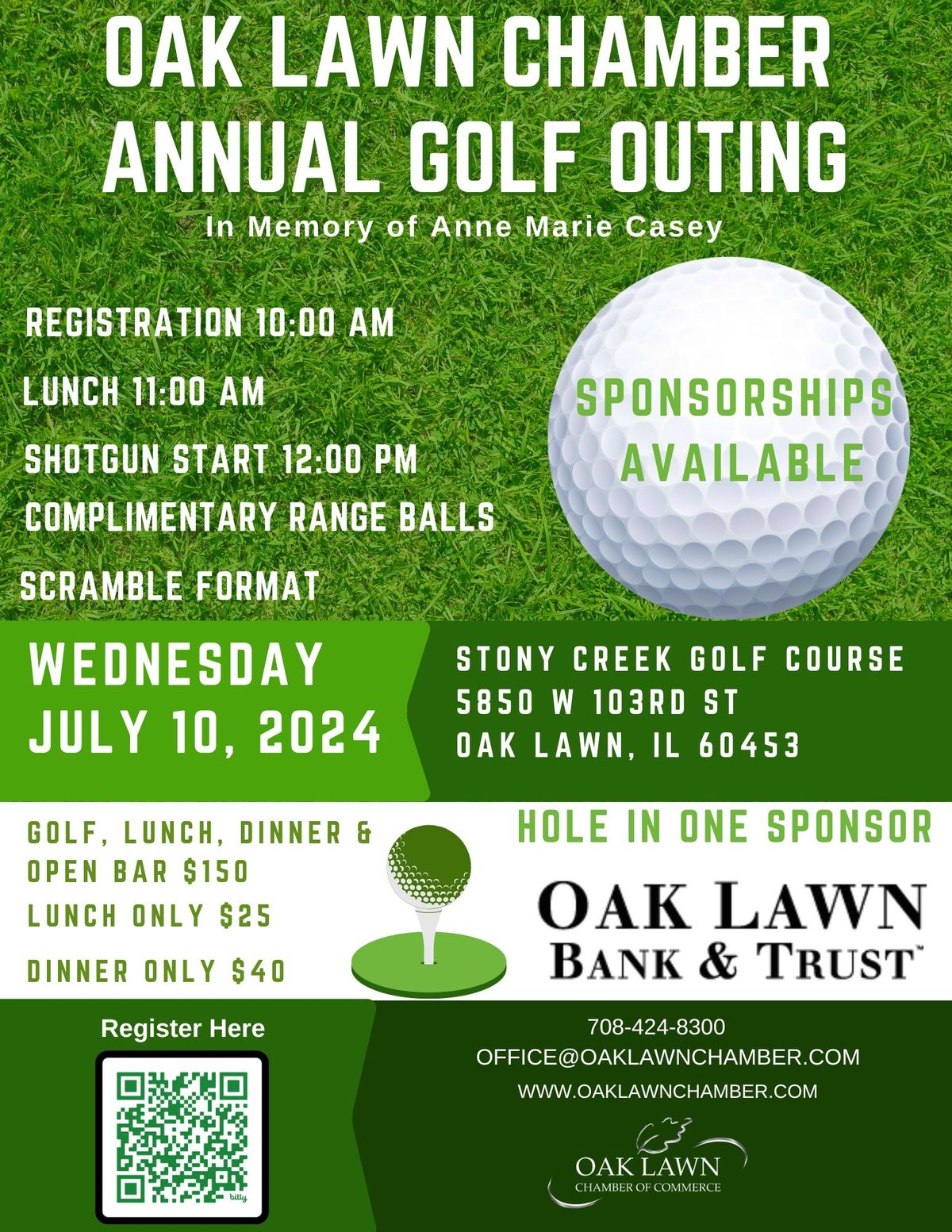 Oak Lawn Chamber Annual Golf Outing 