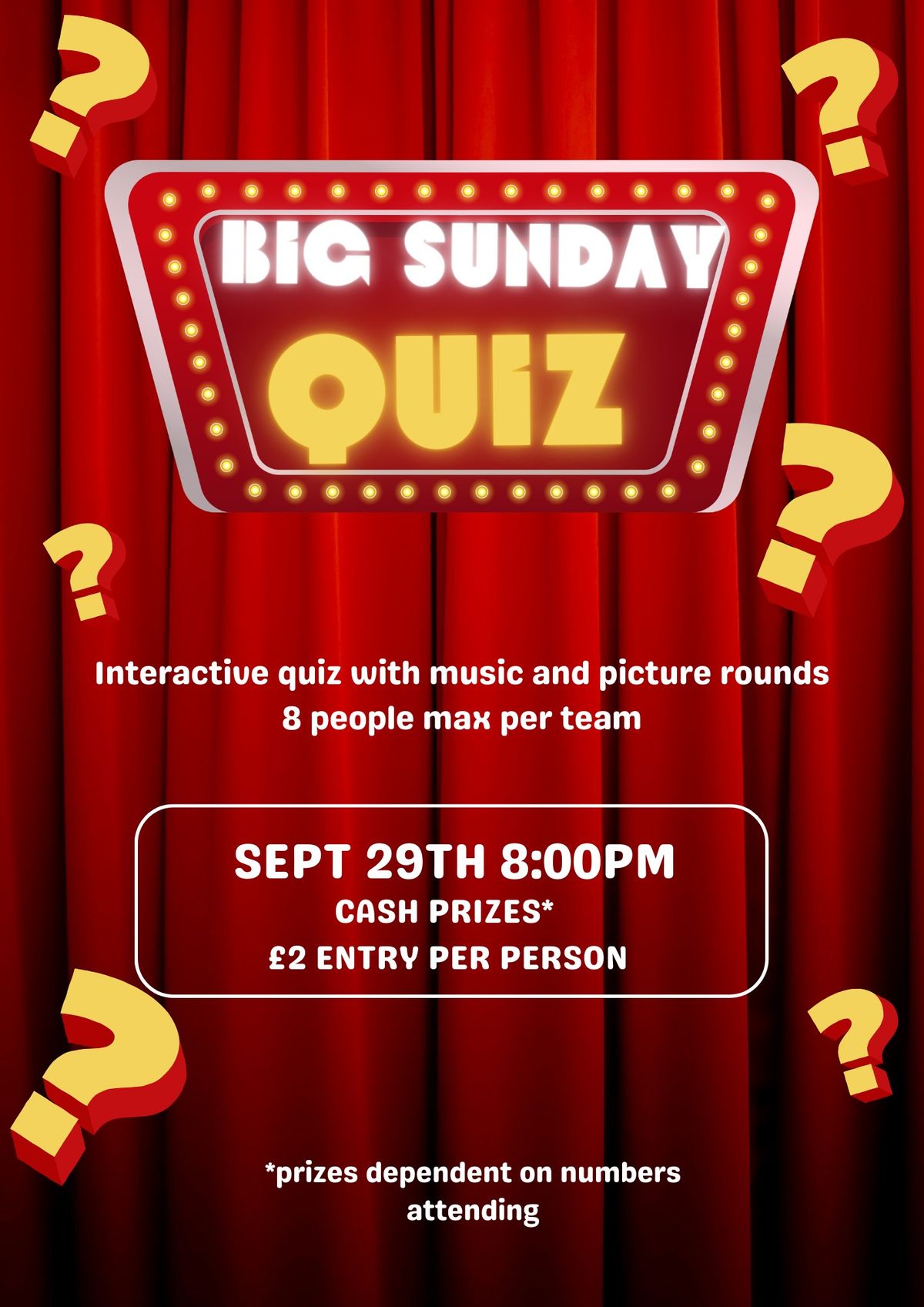 Big Sunday Quiz