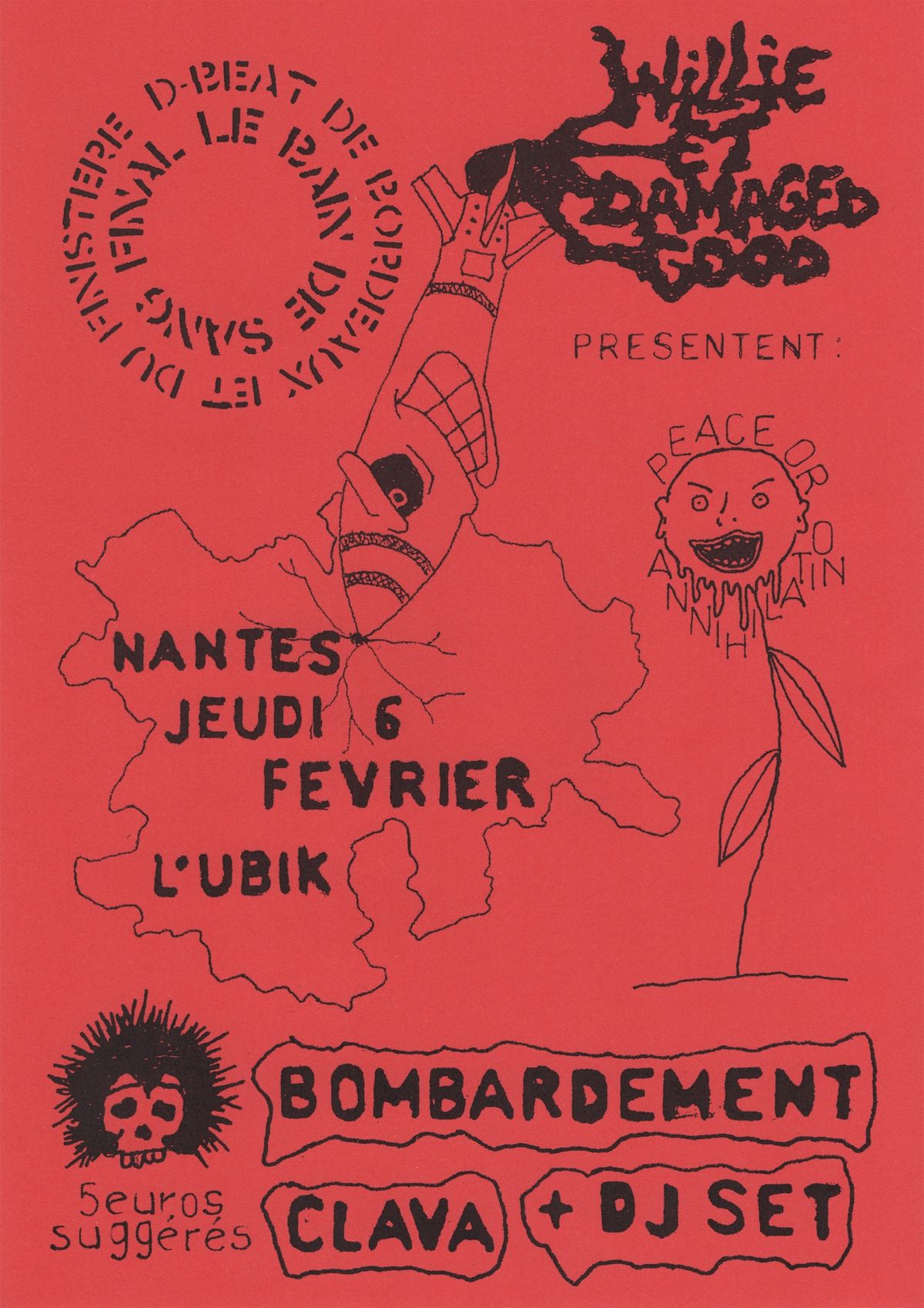 WILLIE x DG : BOMBARDEMENT \/ CLAVA + DJ SET 