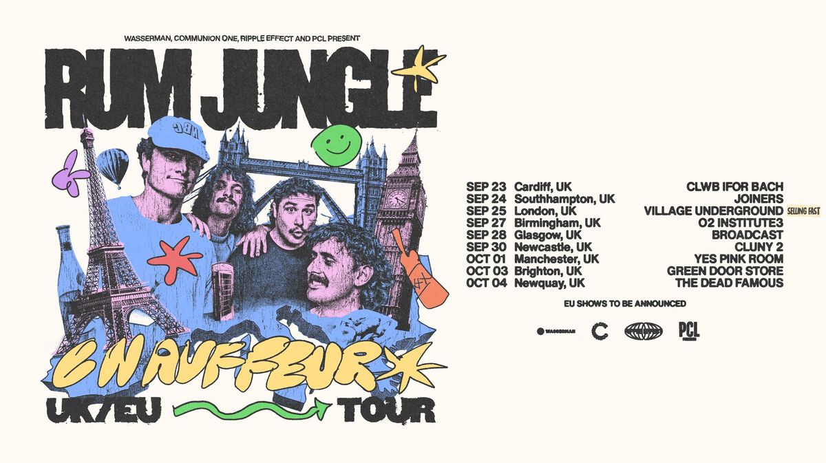 Rum Jungle | Chauffeur UK\/EU Tour | Newquay