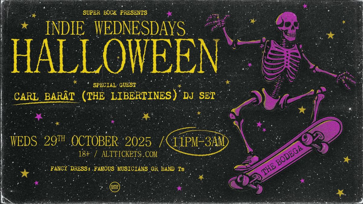 Indie Weds Halloween: Carl Bar\u00e2t DJ Set