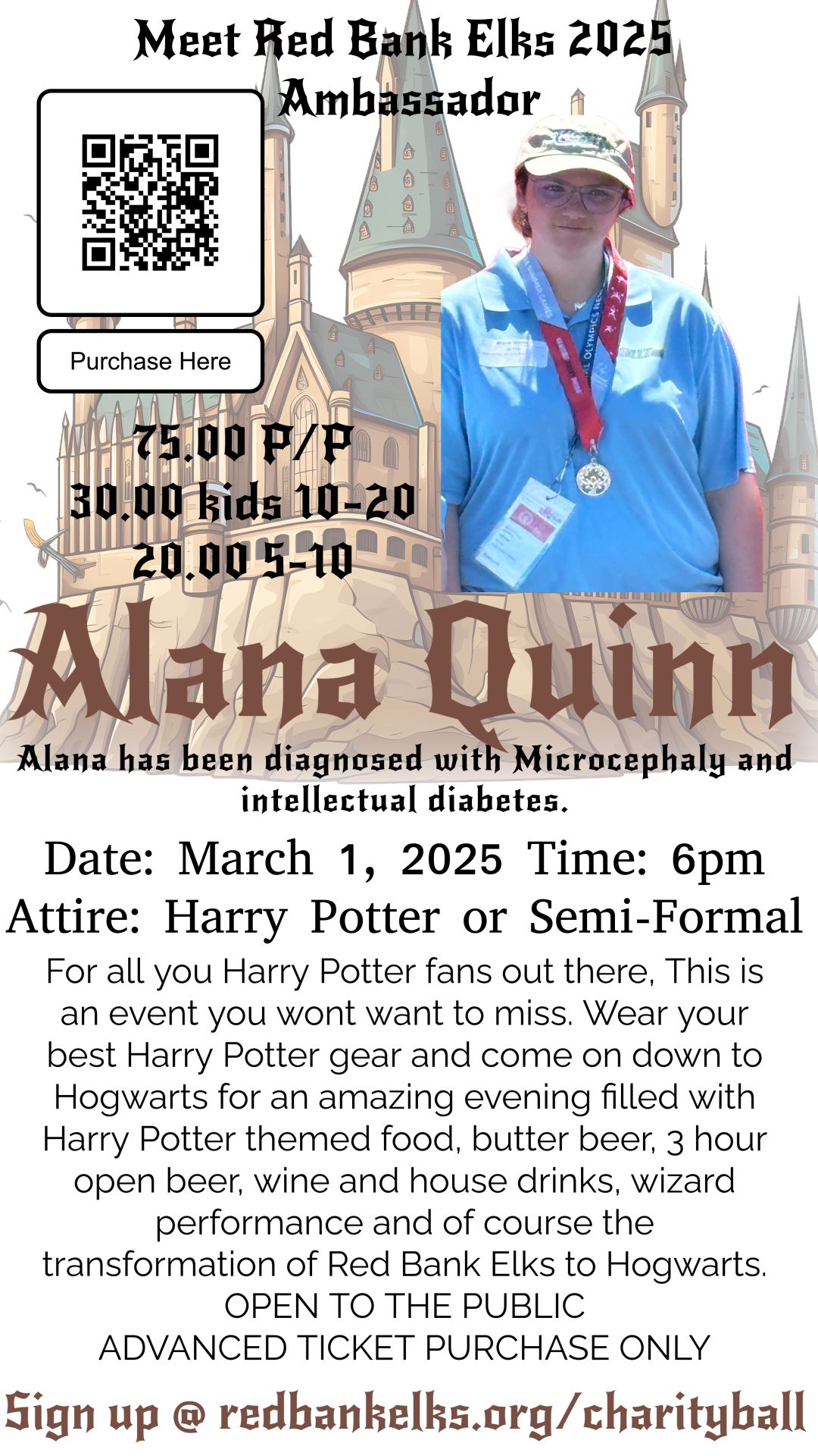 Harry Potter Charity Ball for Alana Quinn