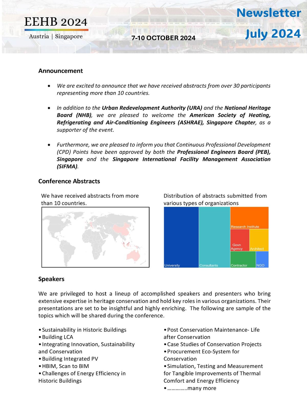 EEHB 2024 Austria Singapore Newsletter Announcement