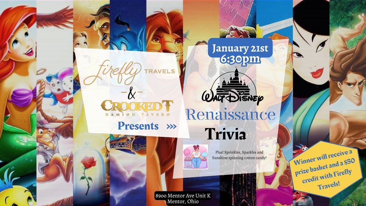 Disney Renaissance Trivia Presented by Firefly Travels