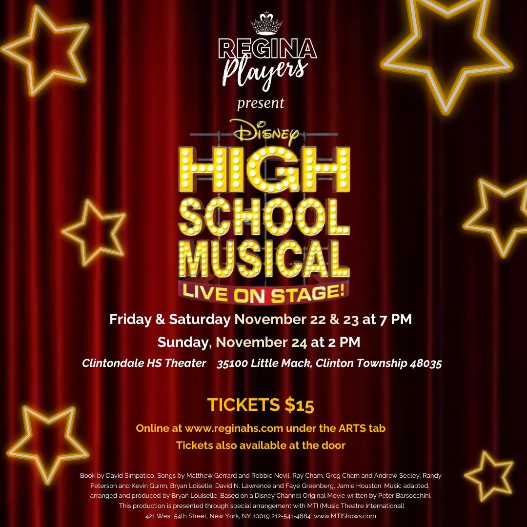 Regina Players Present "Disney's High School Musical"