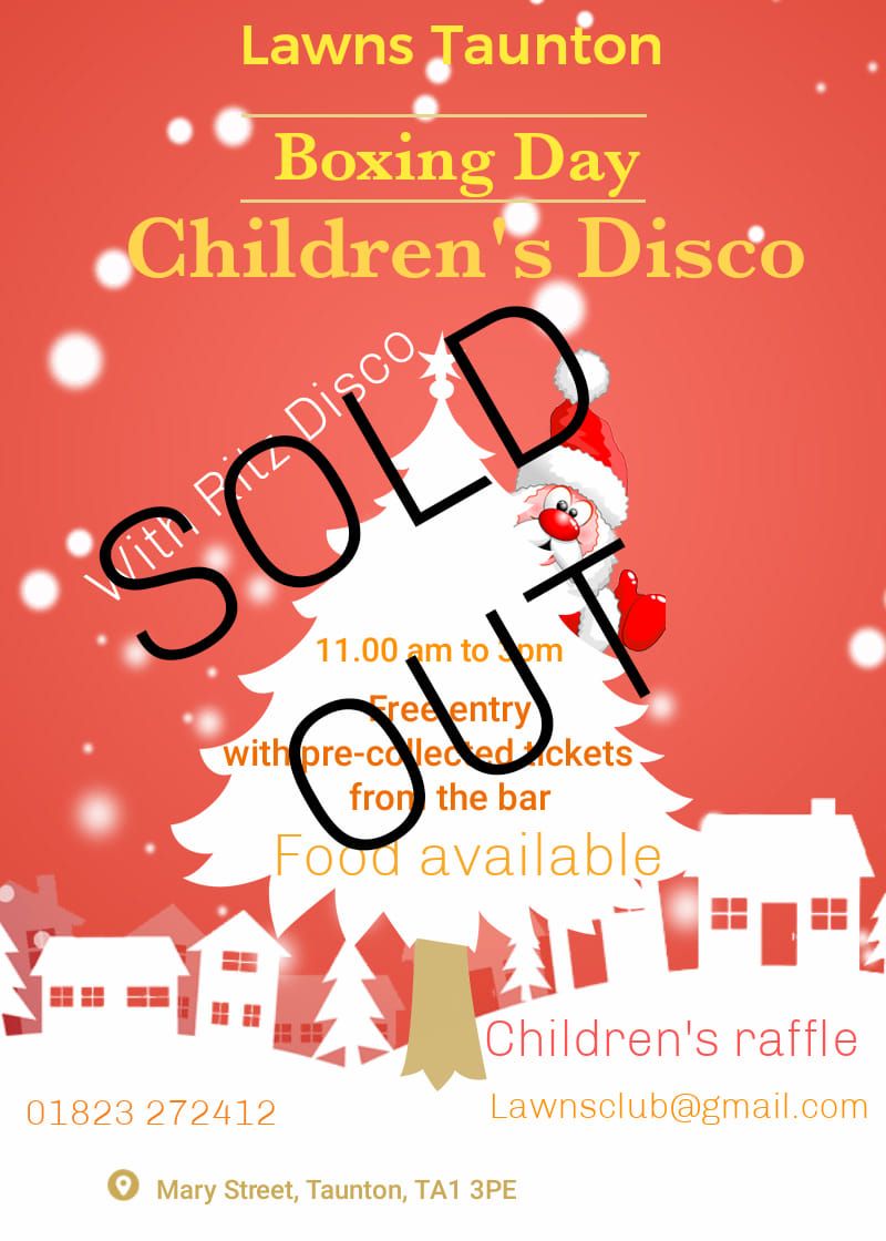 SOLD OUT Children's Boxing Day Disco 