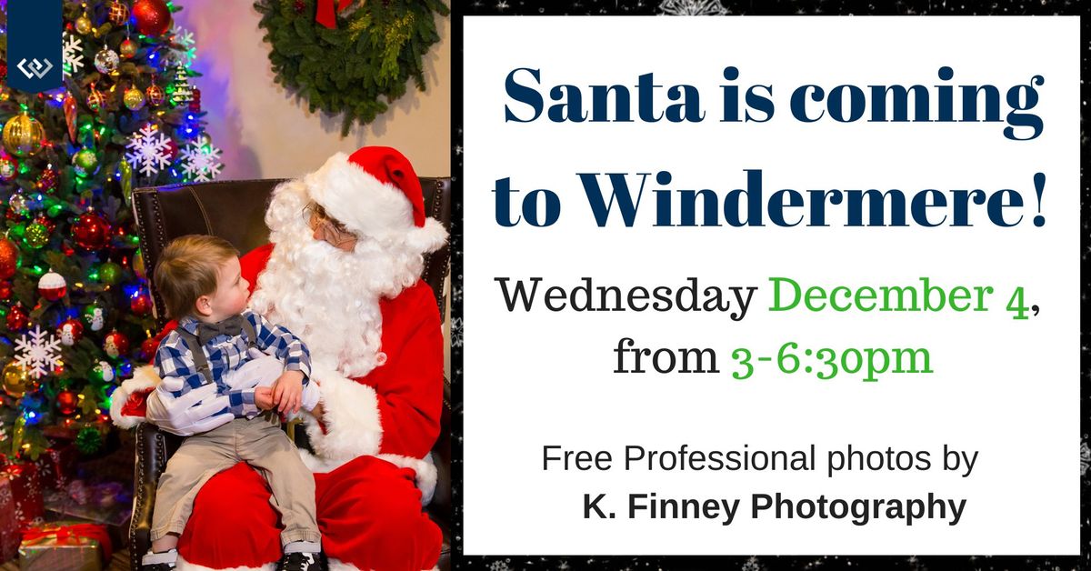 Free Photos with Santa at Windermere Ellensburg!