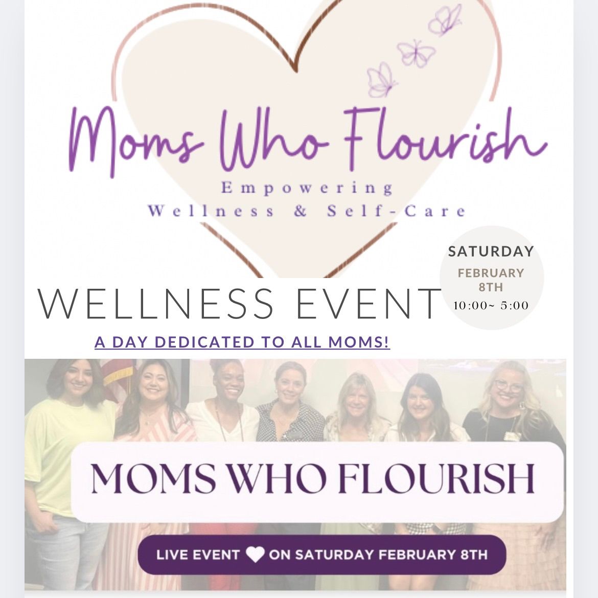 Moms Who Flourish Wellness Event