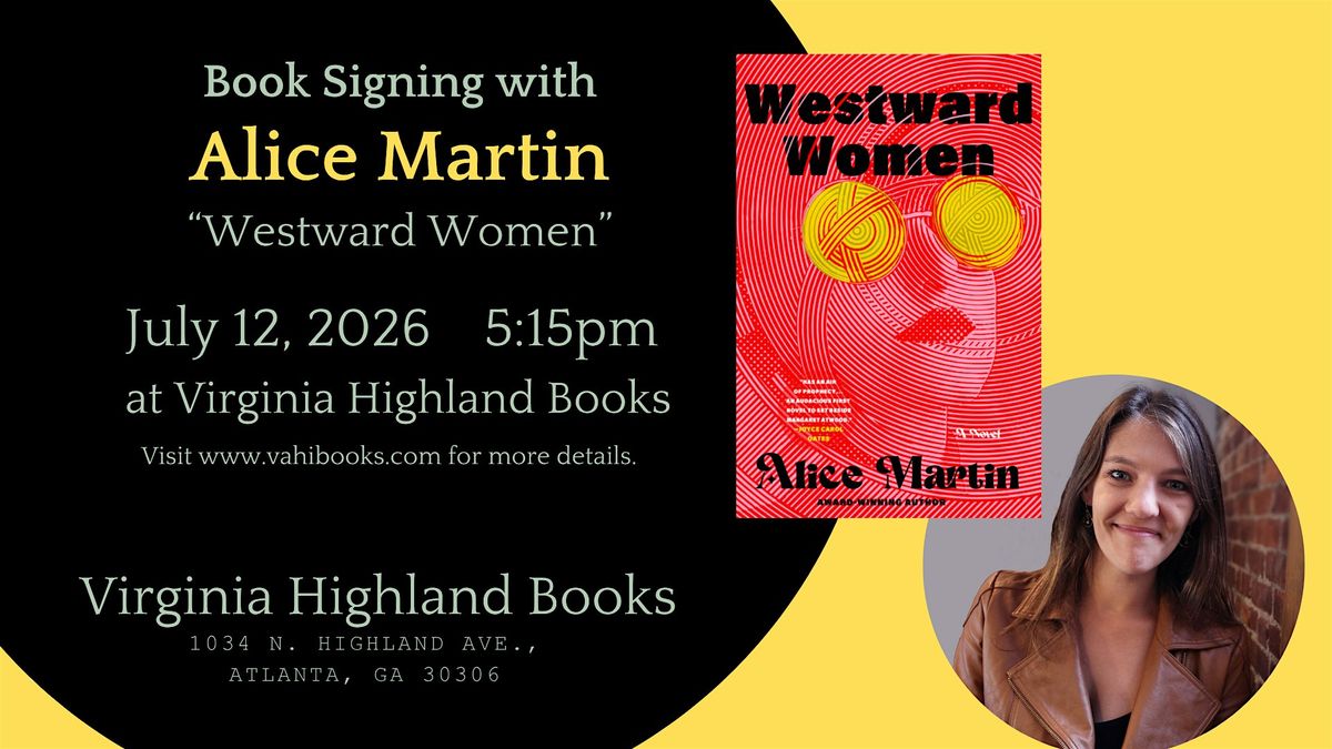An Evening with Author Alice Martin
