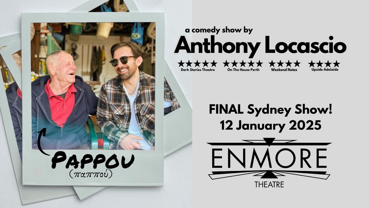 Anthony Locascio - PAPPOU | Enmore Theatre