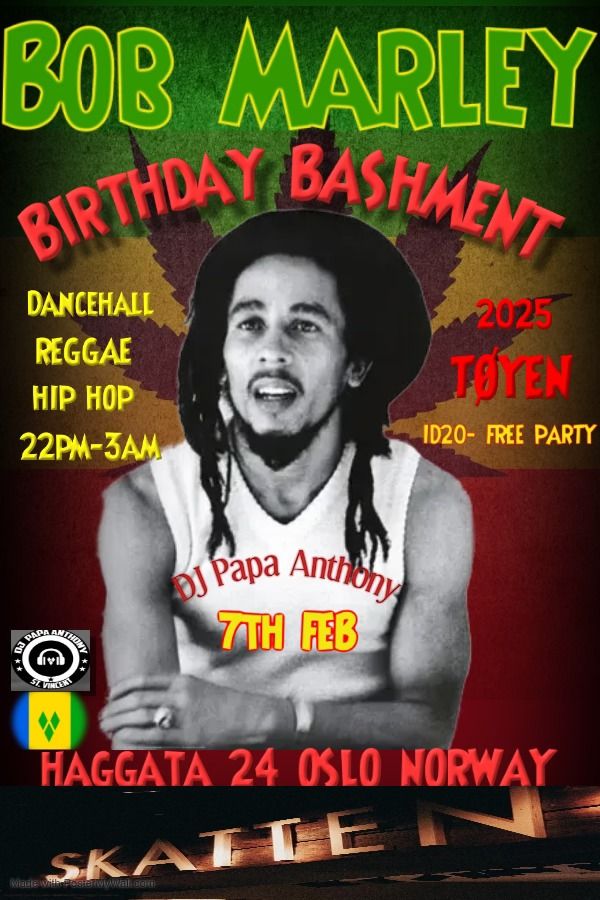 BOB MARLEY EARTH DAY BASH