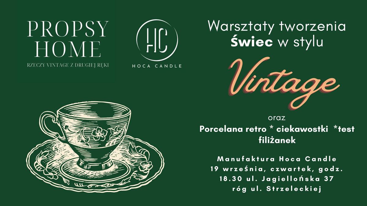 Warsztaty tworzenia \u015bwiec - Vintage