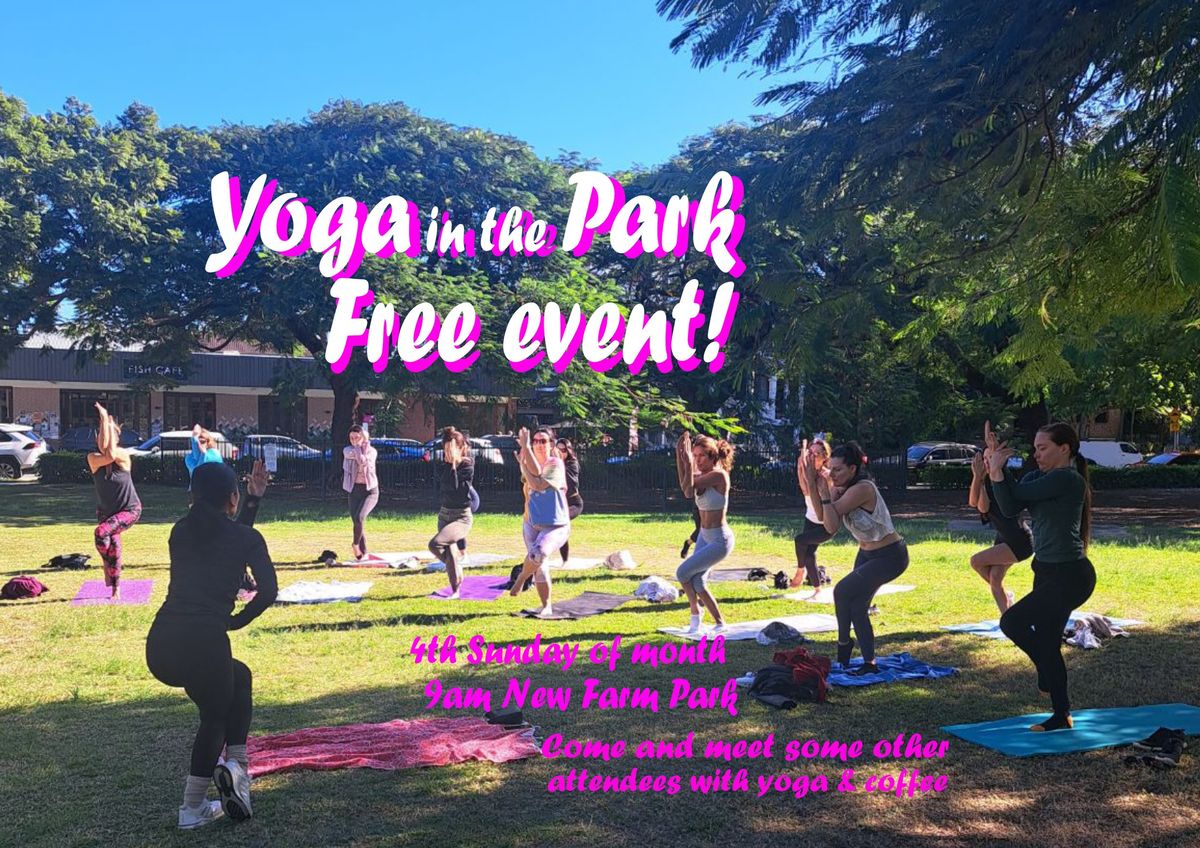 Yoga in the park and cafe meet and greet FREE EVENT