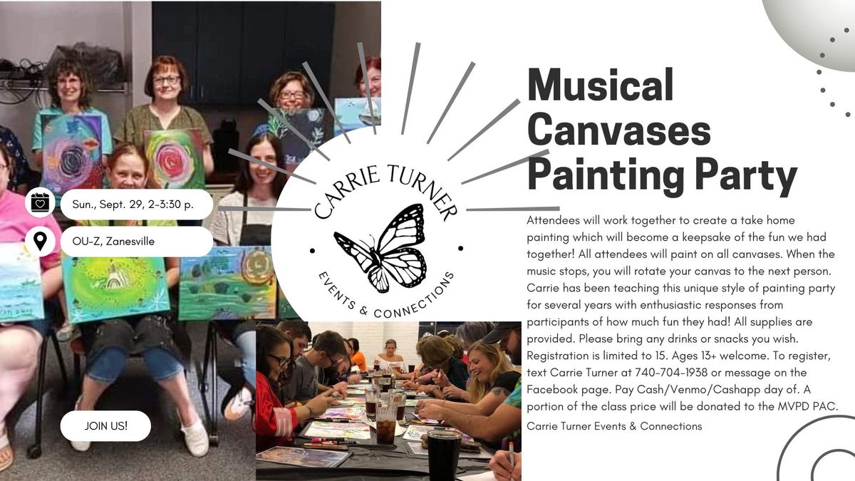 Musical Canvases Painting Party