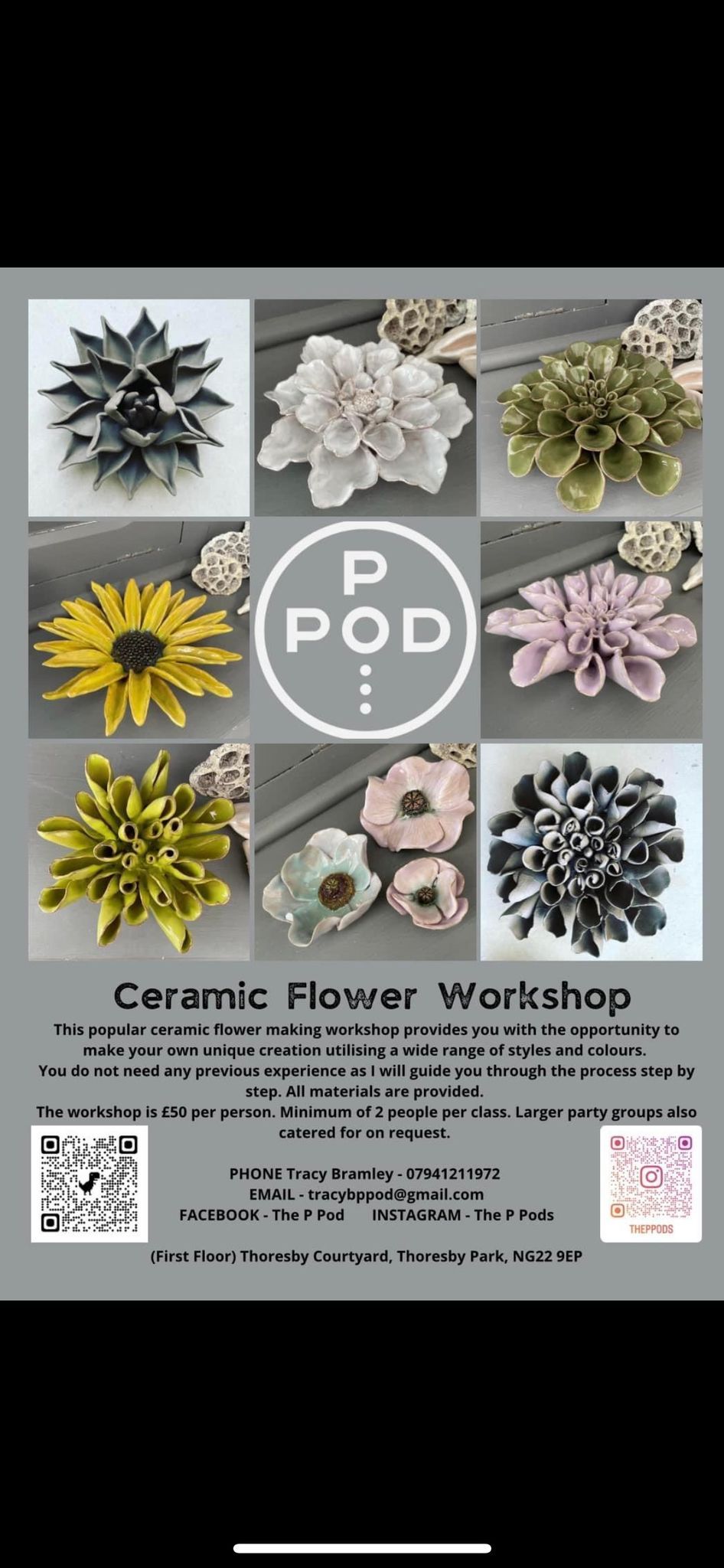 Ceramic Wall Flower Workshop