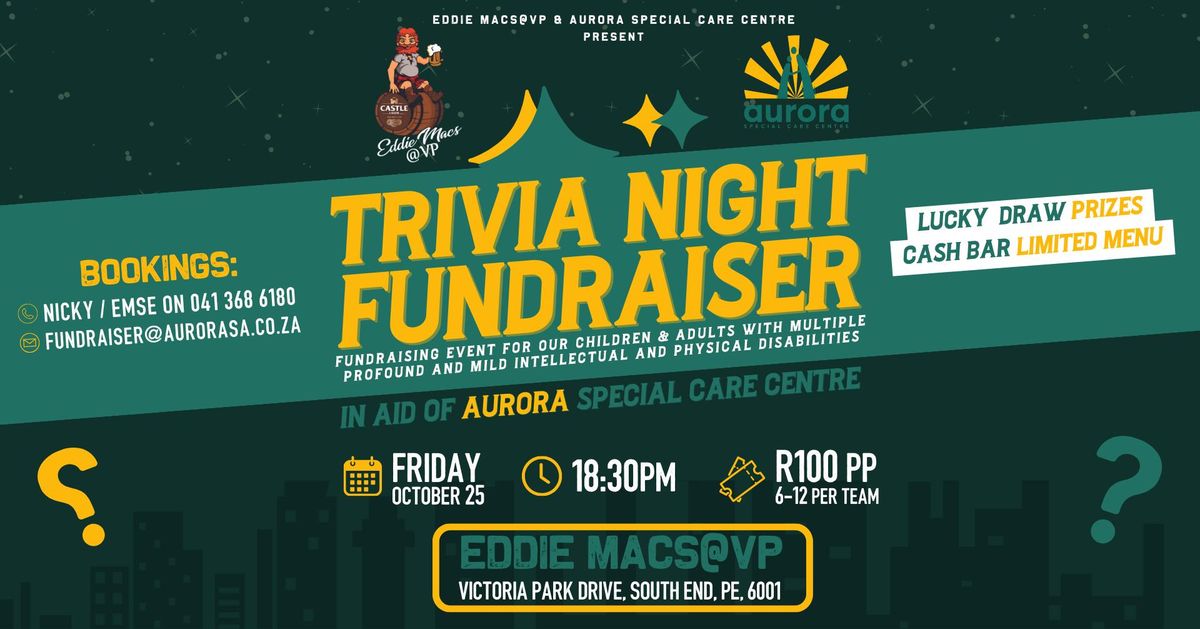 Trivia Night Fundraiser | Aurora Special Care Centre